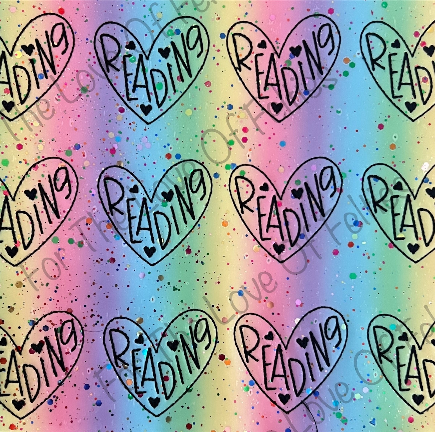 Limited Reading Heart Feltie
