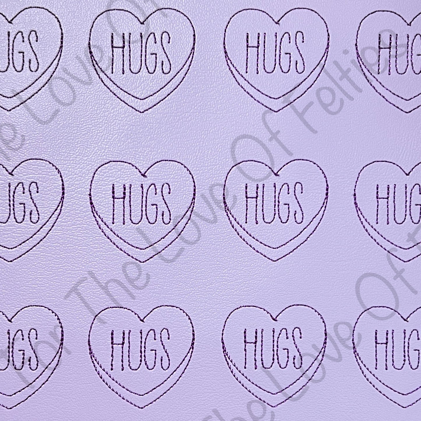 Hugs Candy Heart Feltie