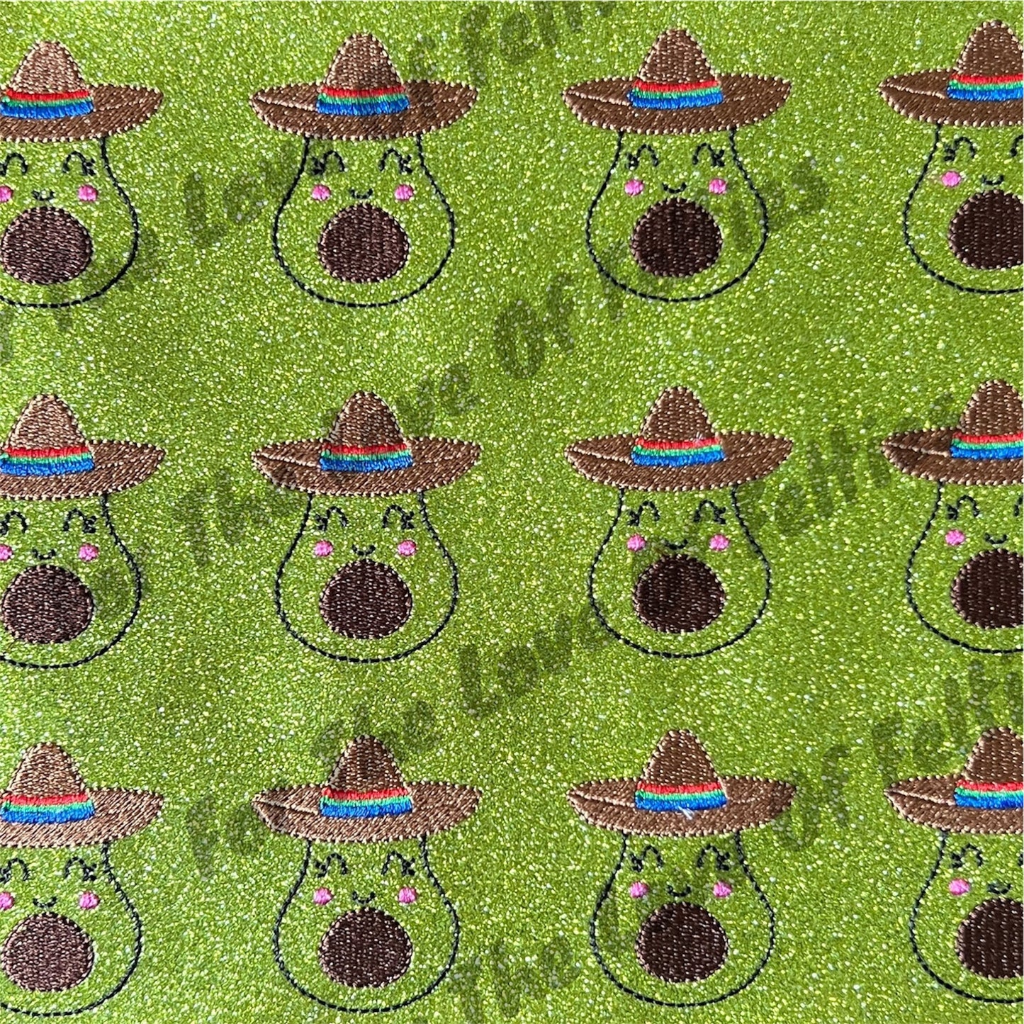 Avocado With Sombrero Feltie