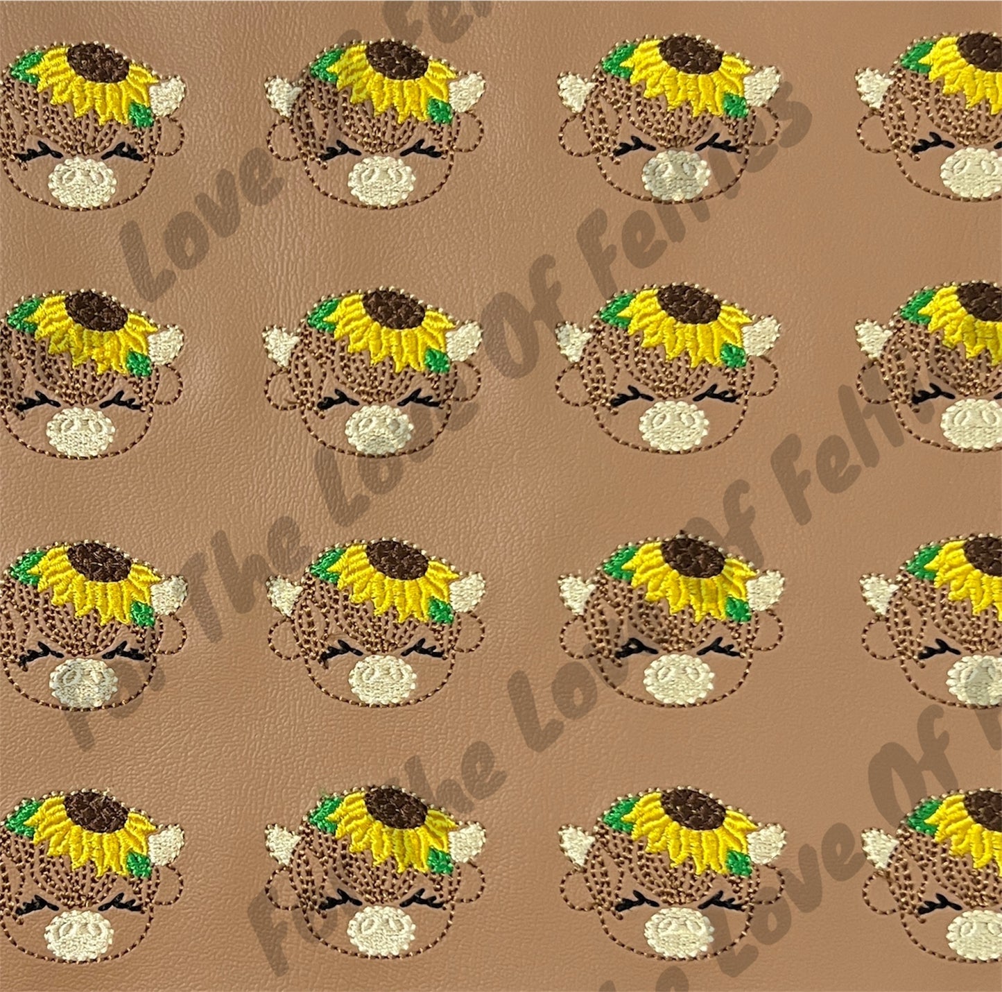 Sunflower Cow Feltie