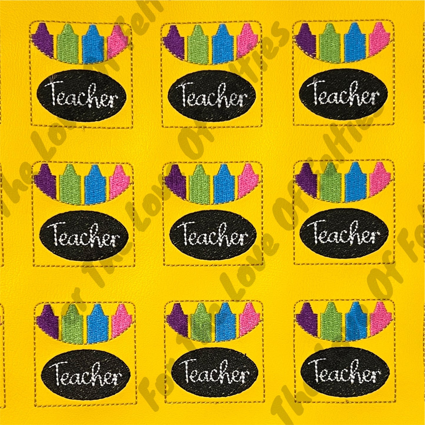 Teacher Crayon Box Feltie
