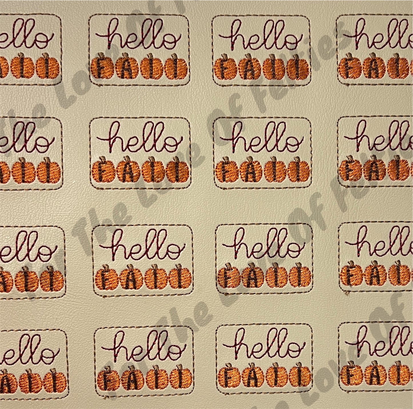 Hello Fall Pumpkin Feltie
