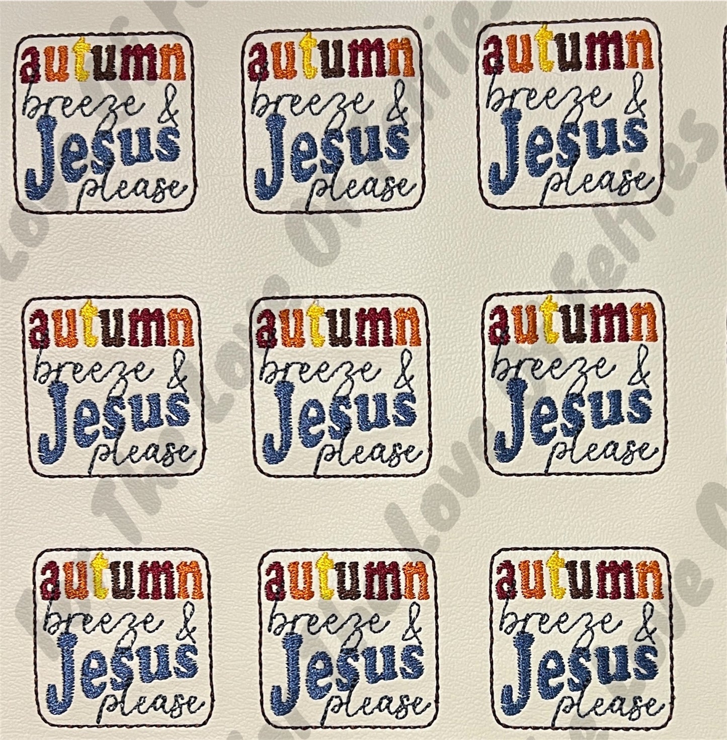 Autumn Breeze and Jesus Please Feltie