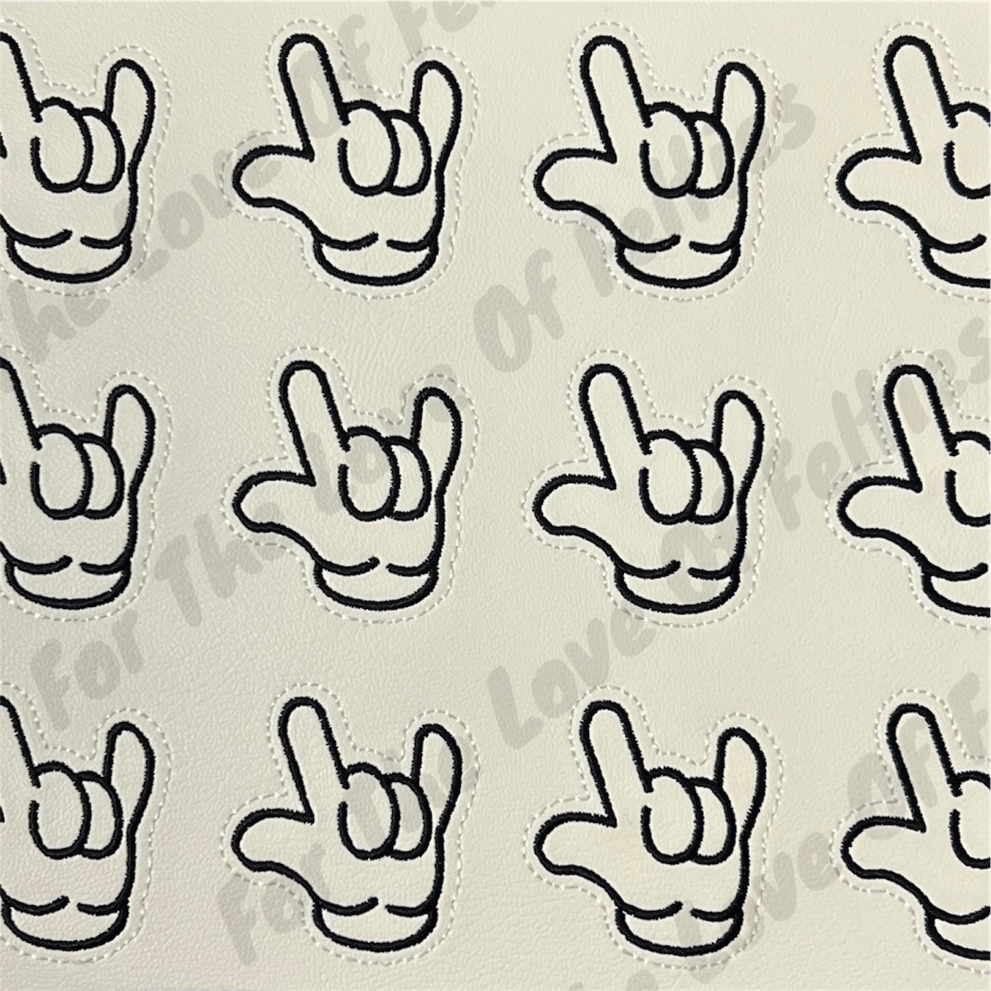 ASL I Love You Mouse Hand Feltie