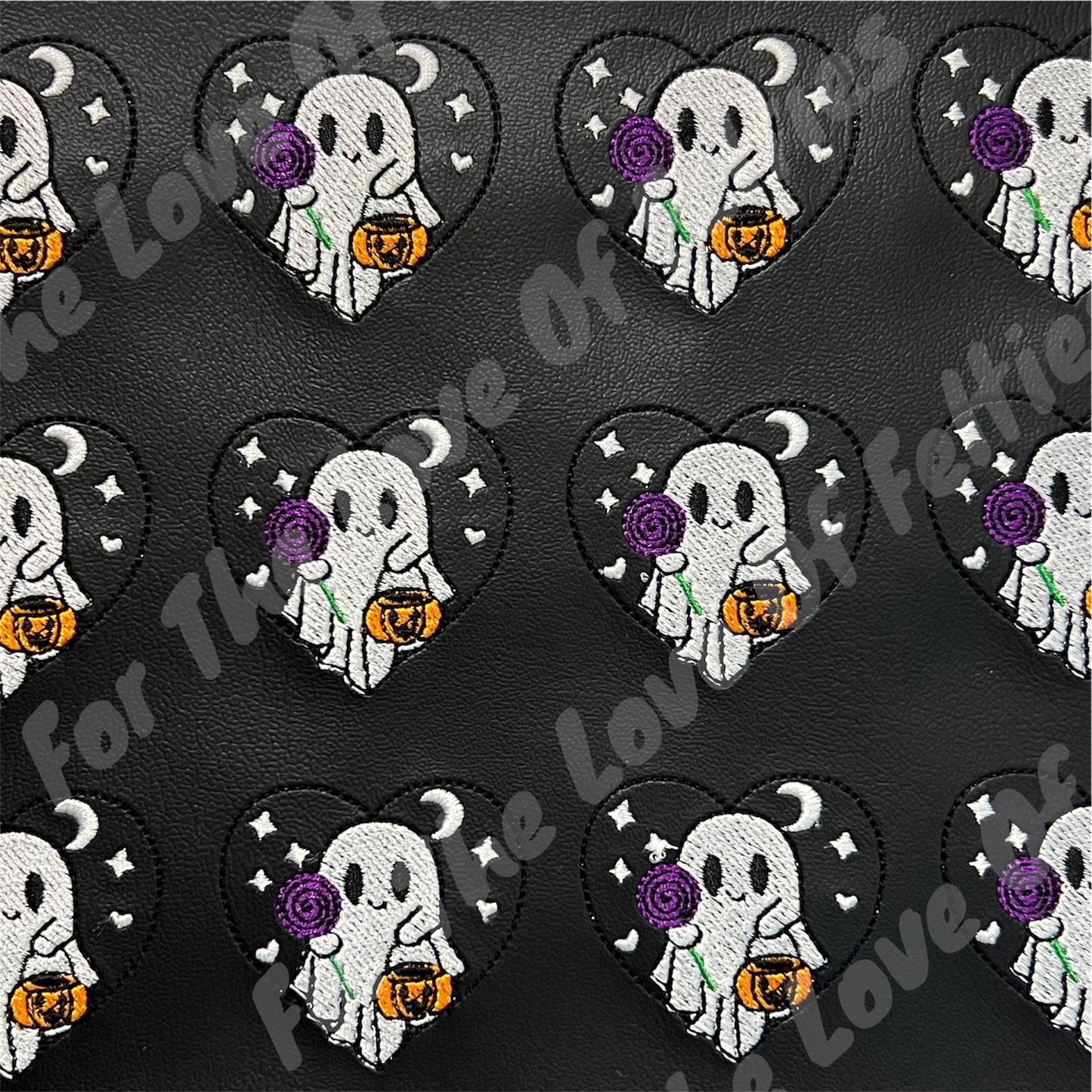 Halloween Ghost Heart Feltie