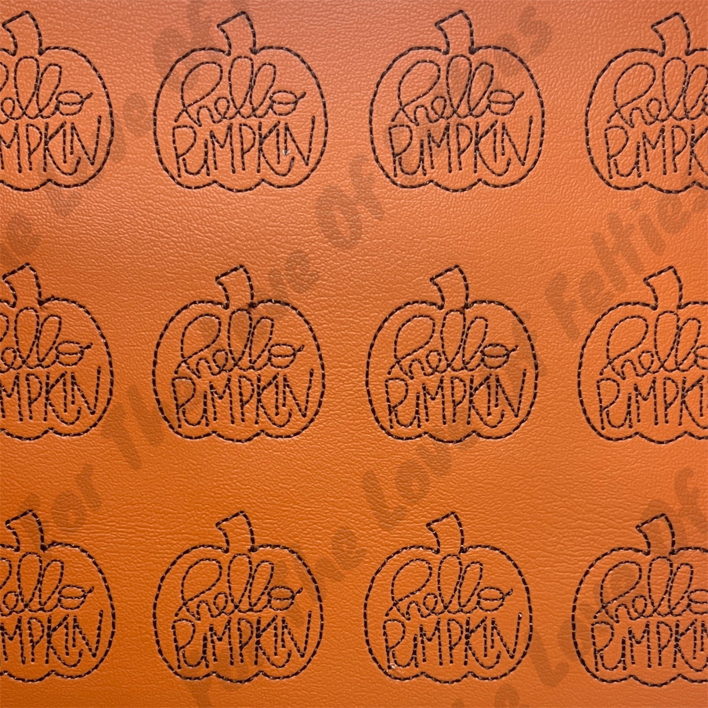 Orange Hello Pumpkin Feltie