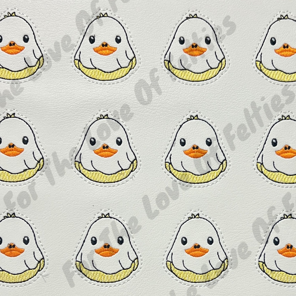 Ghost Rubber Duck Feltie