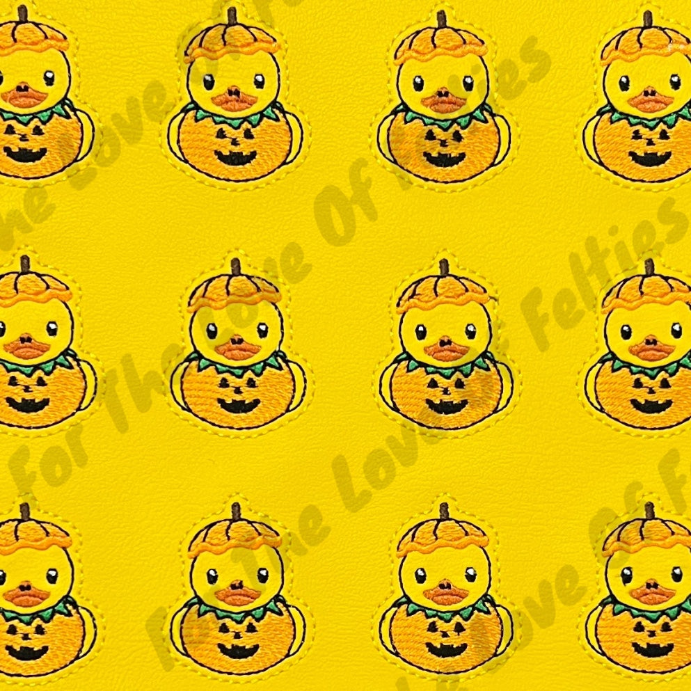 Pumpkin Rubber Duck Feltie