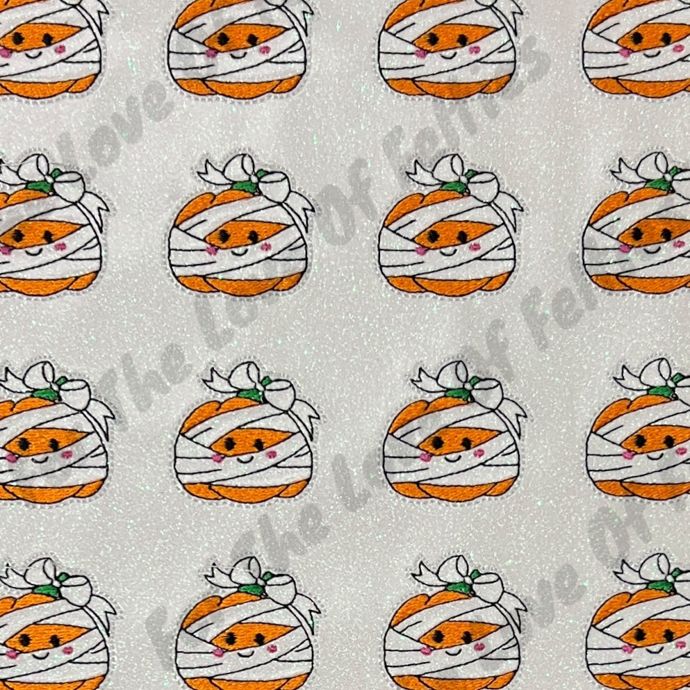Mummy Pumpkin Feltie