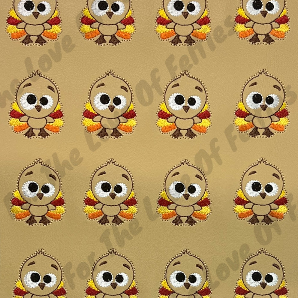 Silly Turkey Traditional Fall Colored Feltie