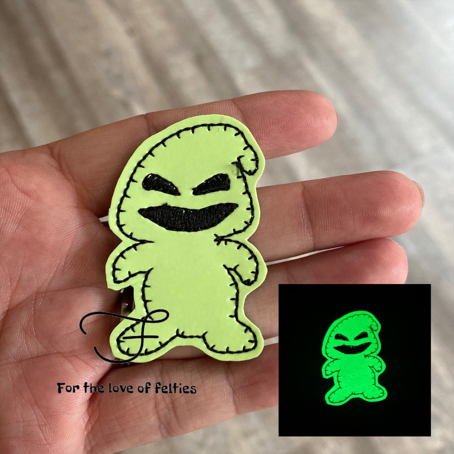 Oogie Glow In The Dark Feltie