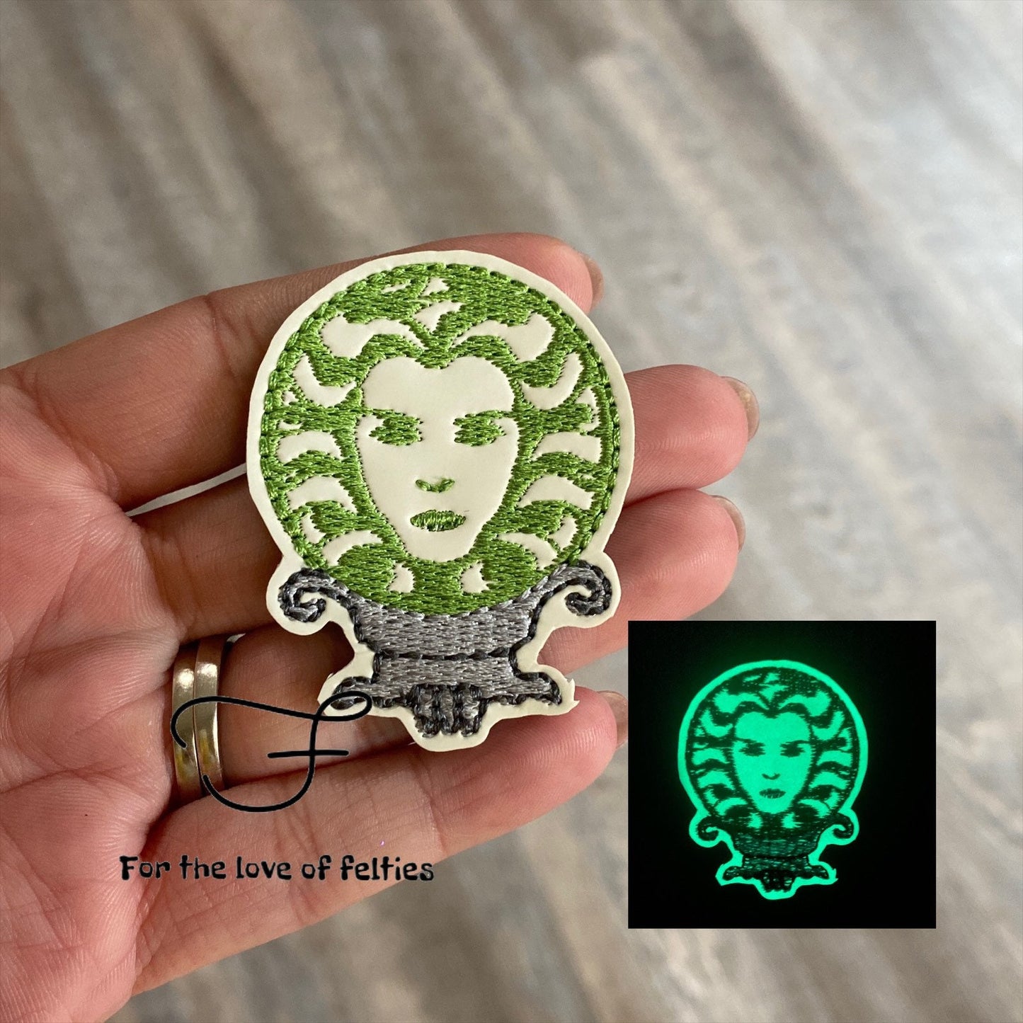 Madame Leota Glow In The Dark Feltie