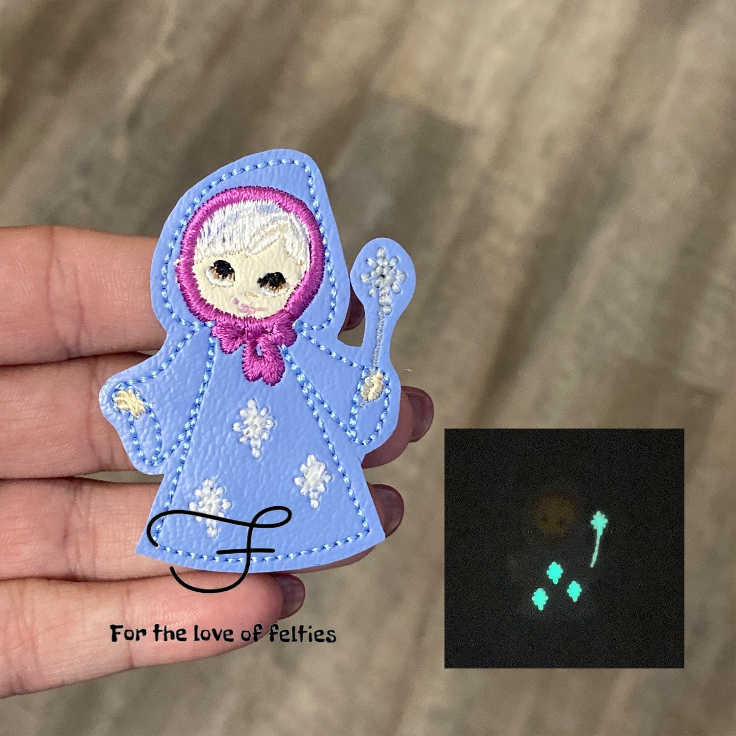 Fairy Godmother Glow In The Dark Feltie