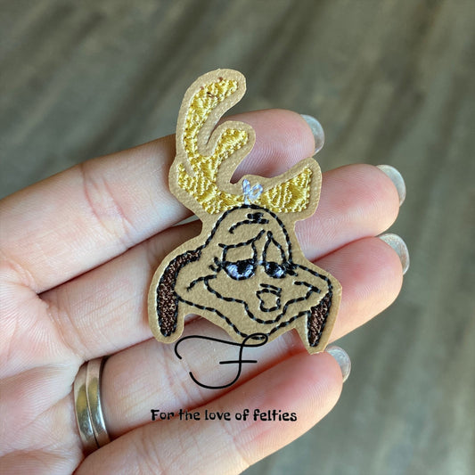 Max the Dog Head Feltie