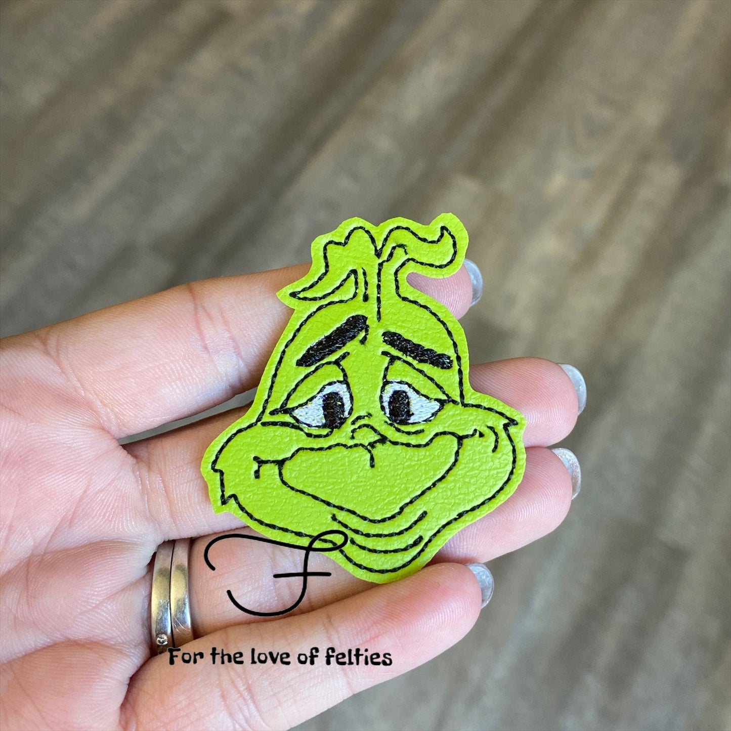 Smiling Mean one Head Feltie