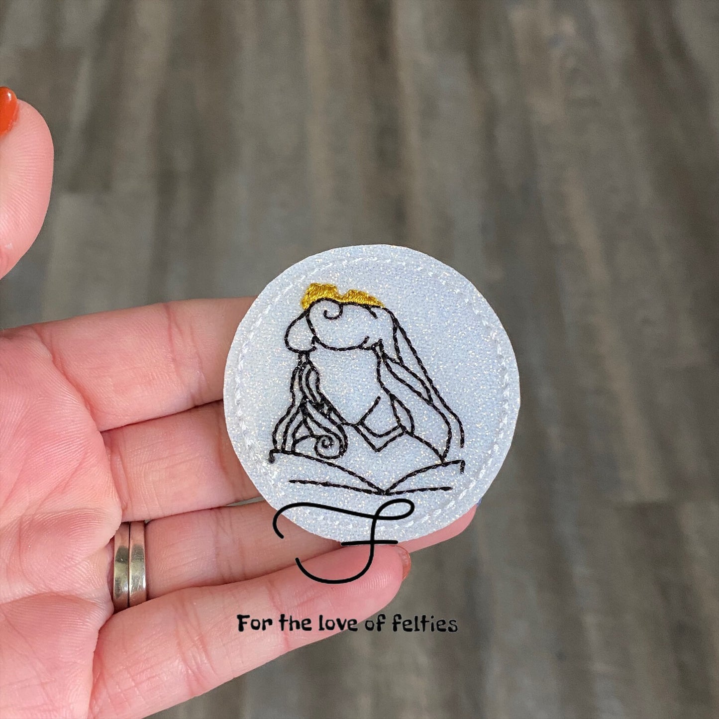 Sleeping Princess Sketch Feltie