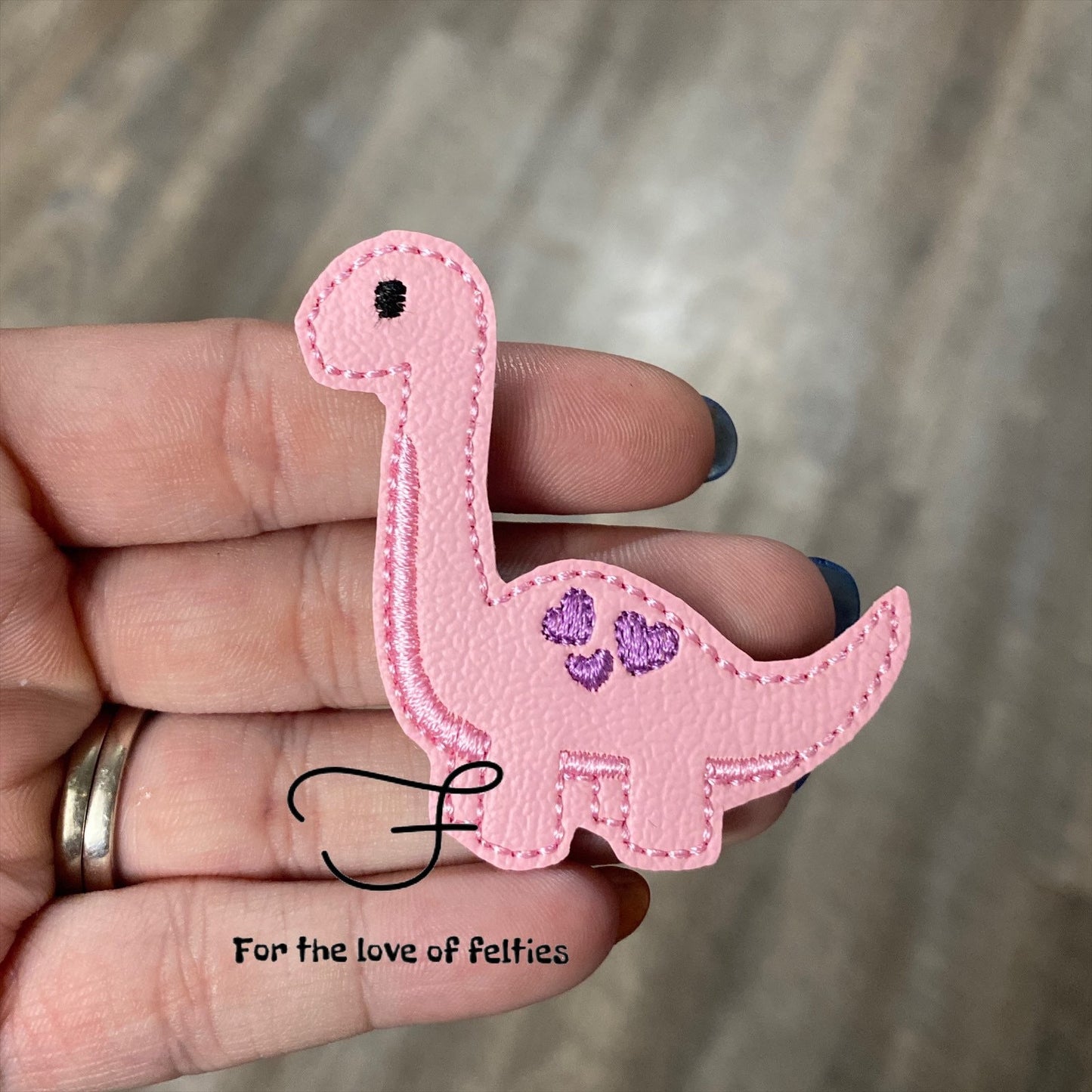 Valentine Brontosaurus Feltie