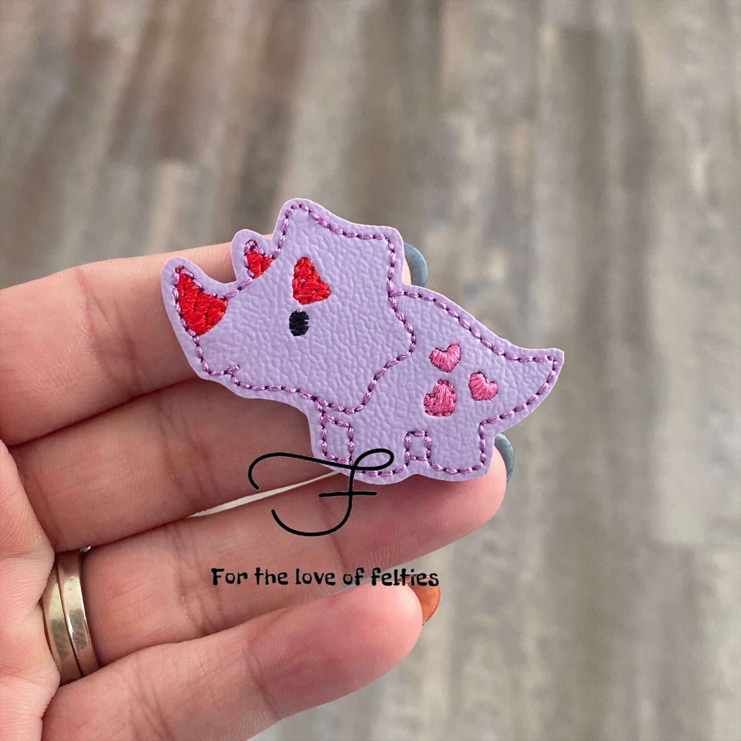 Valentine Triceratops Feltie