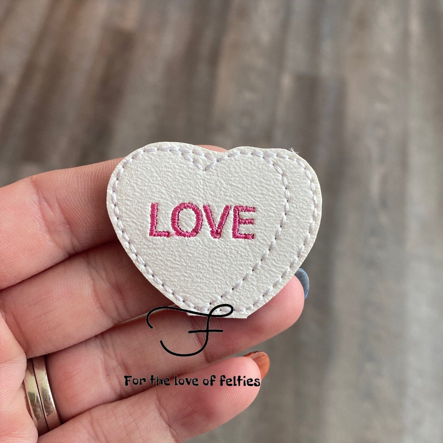 Love Conversation Heart Feltie