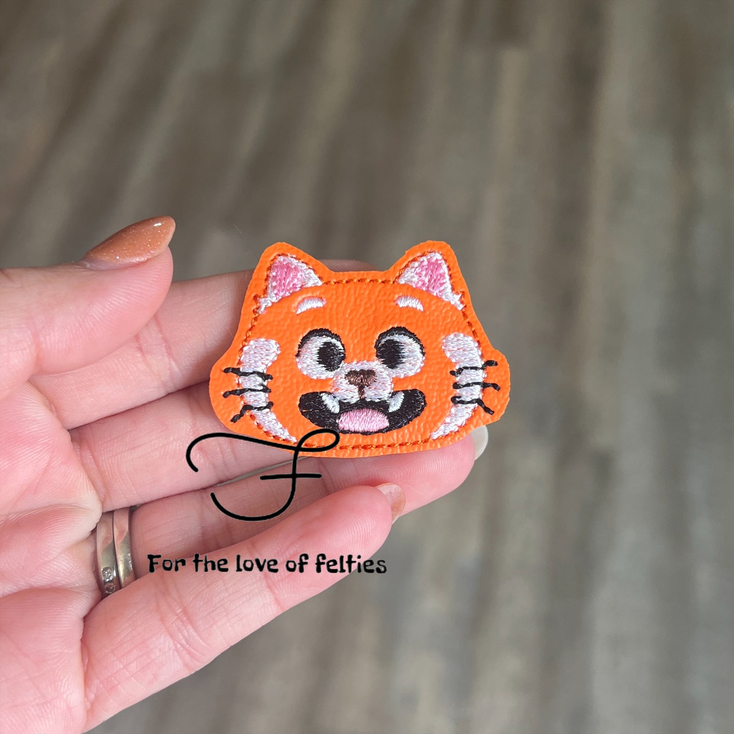 Happy Red Panda Feltie