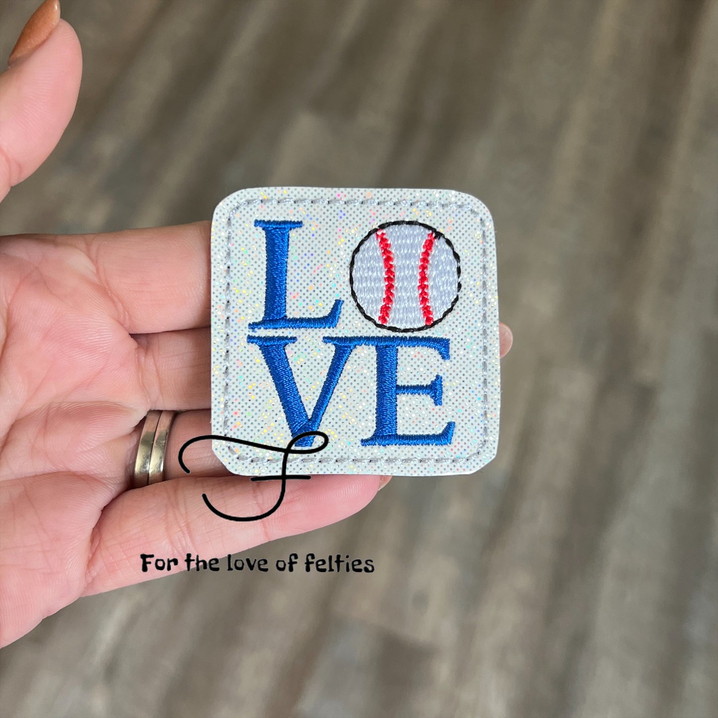 Love Baseball Feltie
