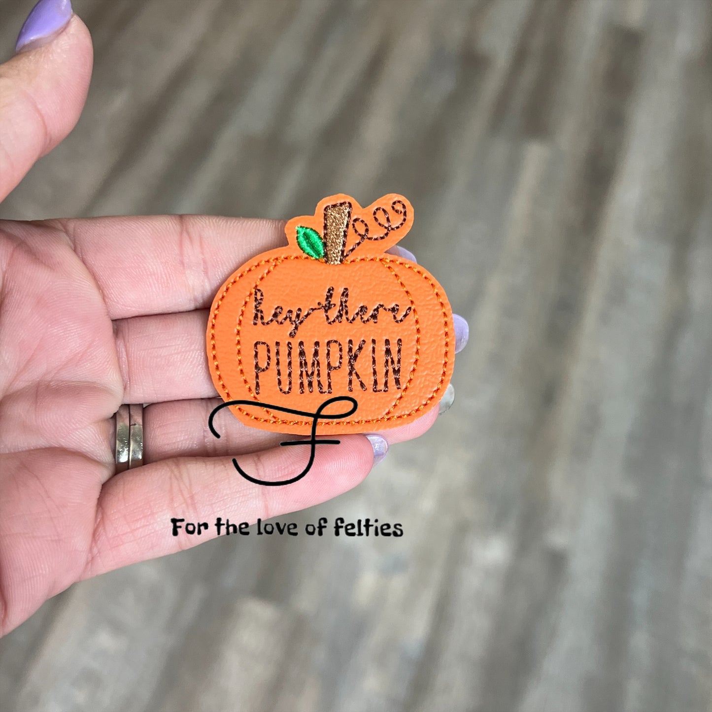 Hey There Pumpkin Feltie