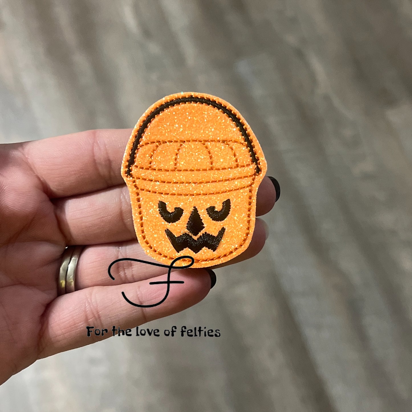 Pumpkin Bucket Feltie