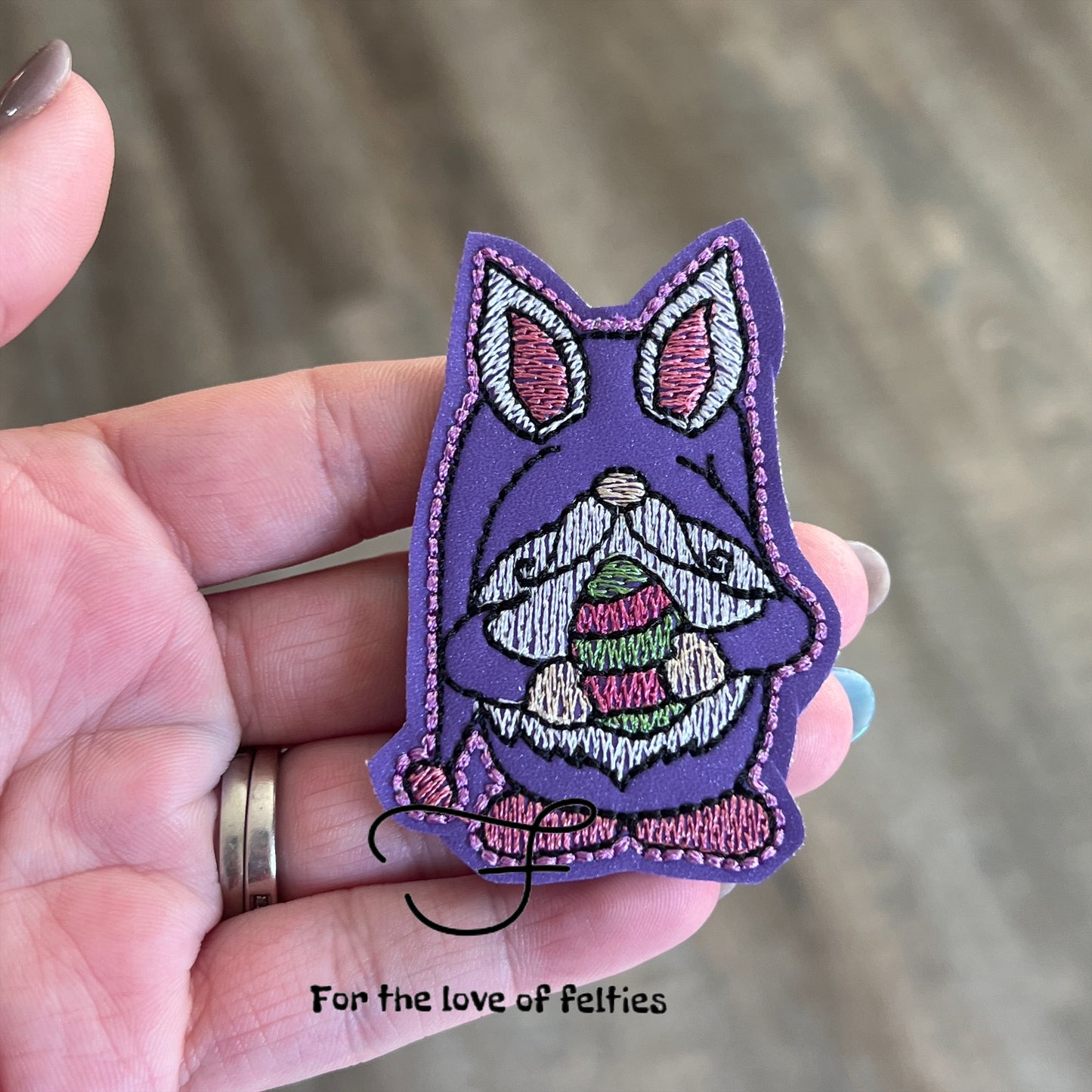 Easter Gnome with Egg Feltie