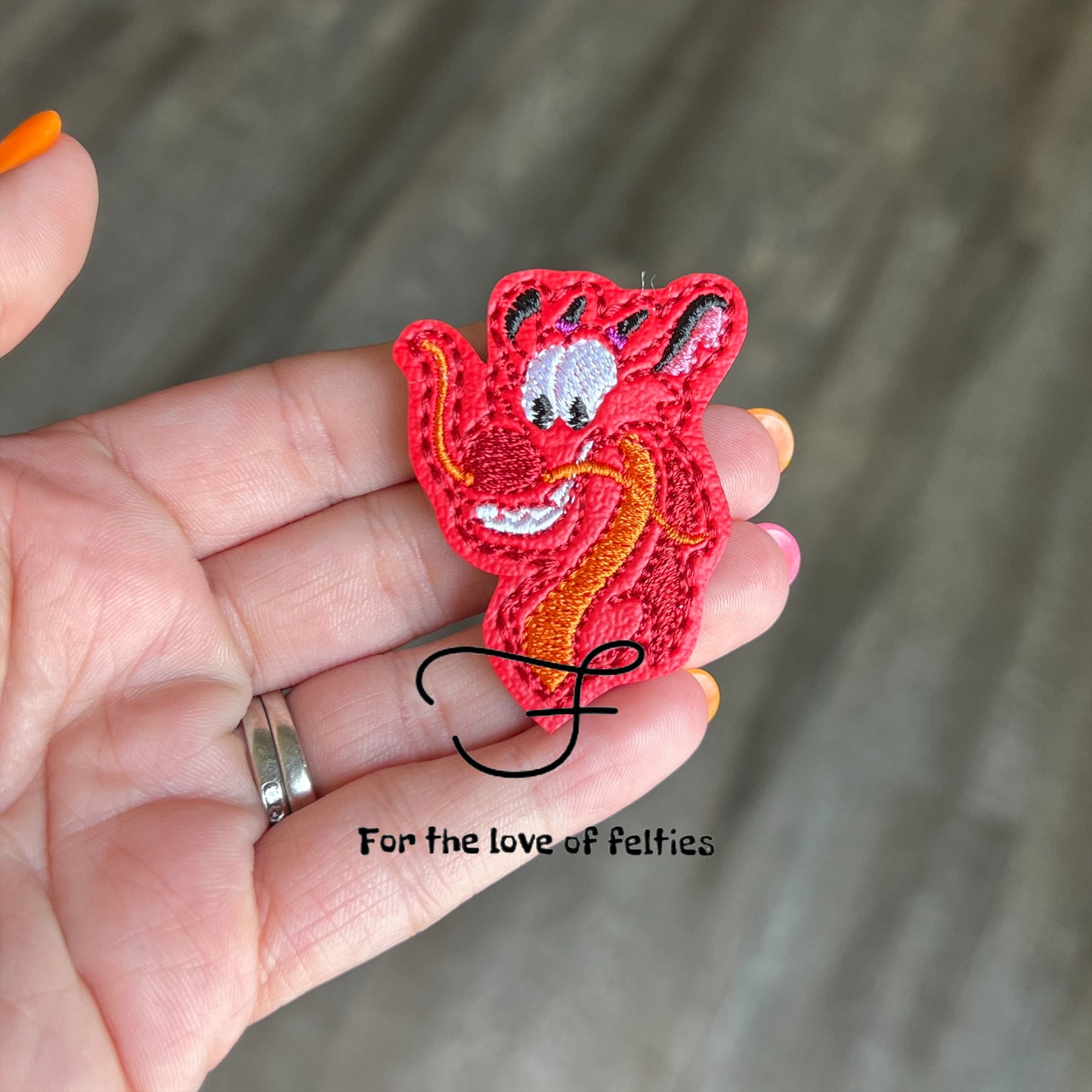 Mushu Dragon Feltie