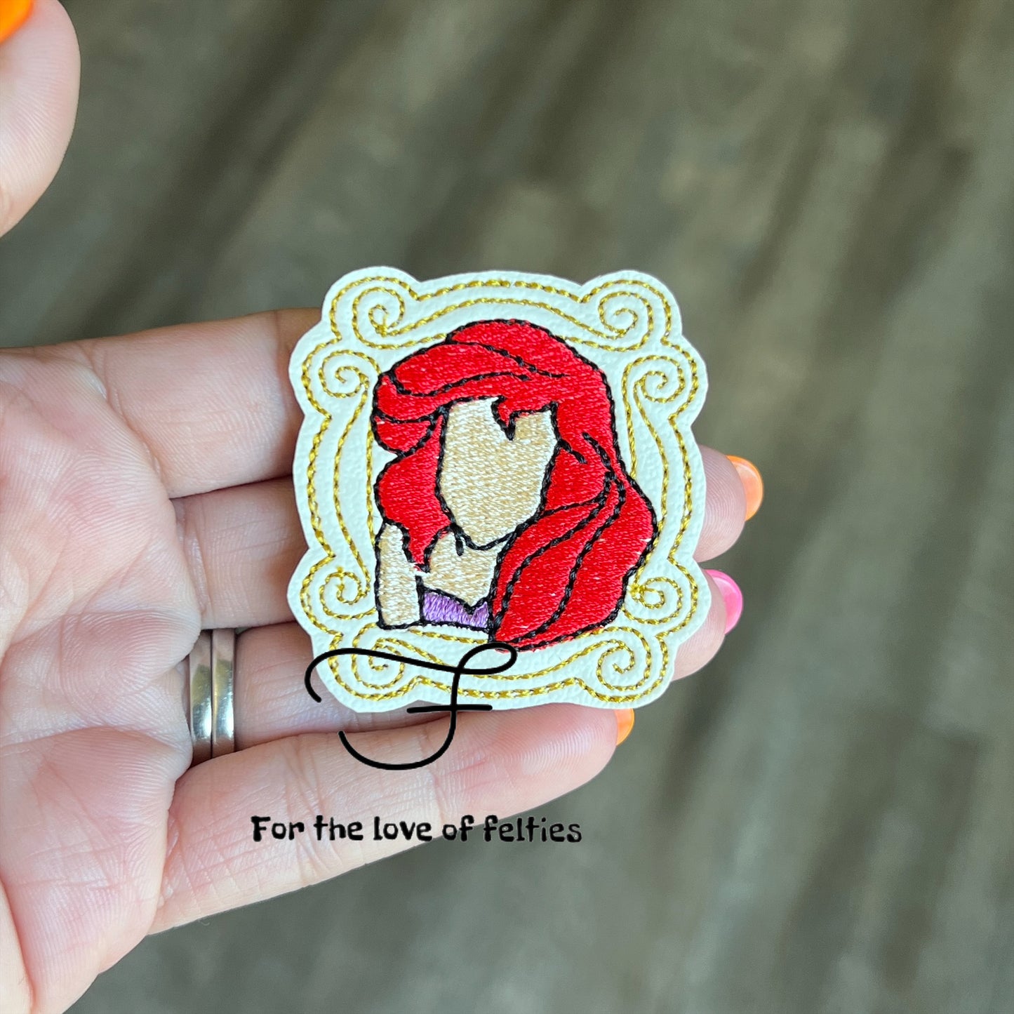 Mermaid Princess Frame Feltie