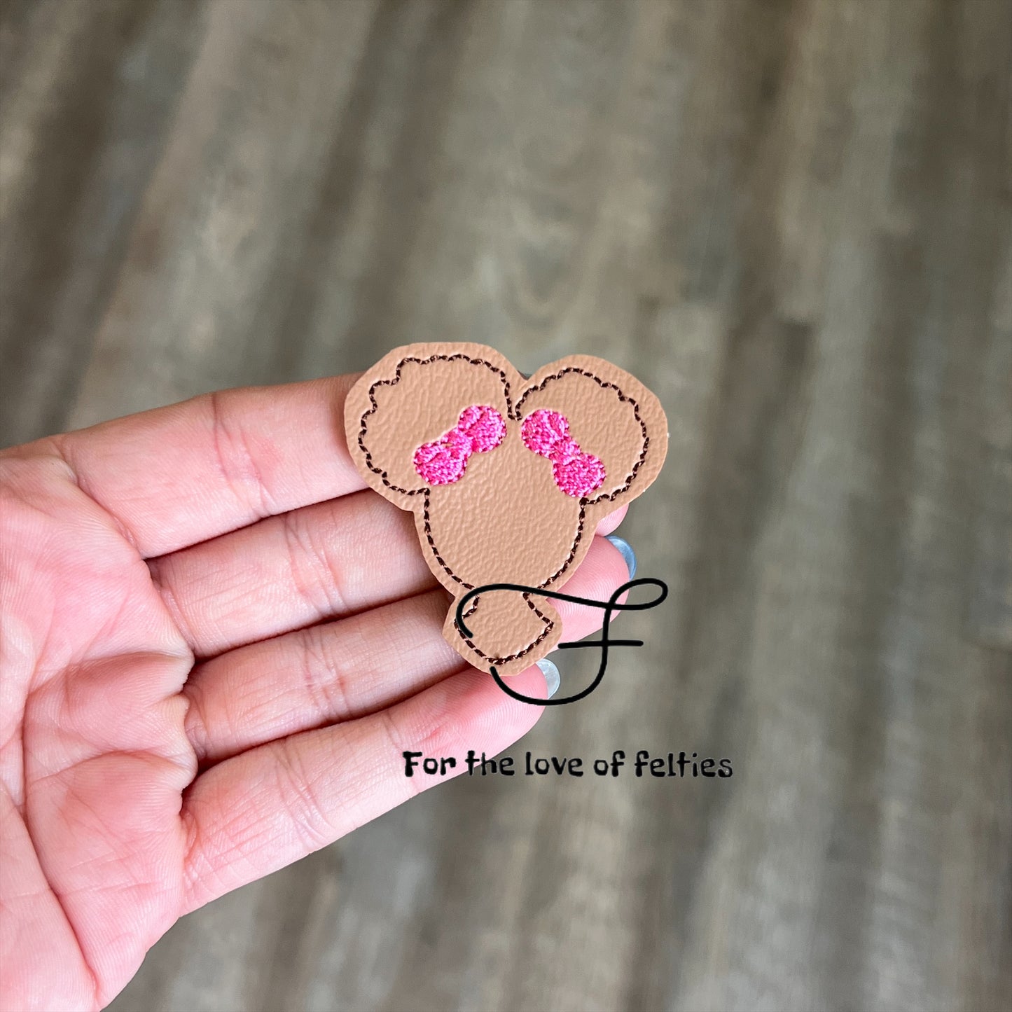 Pigtail Girl Silhouette Feltie