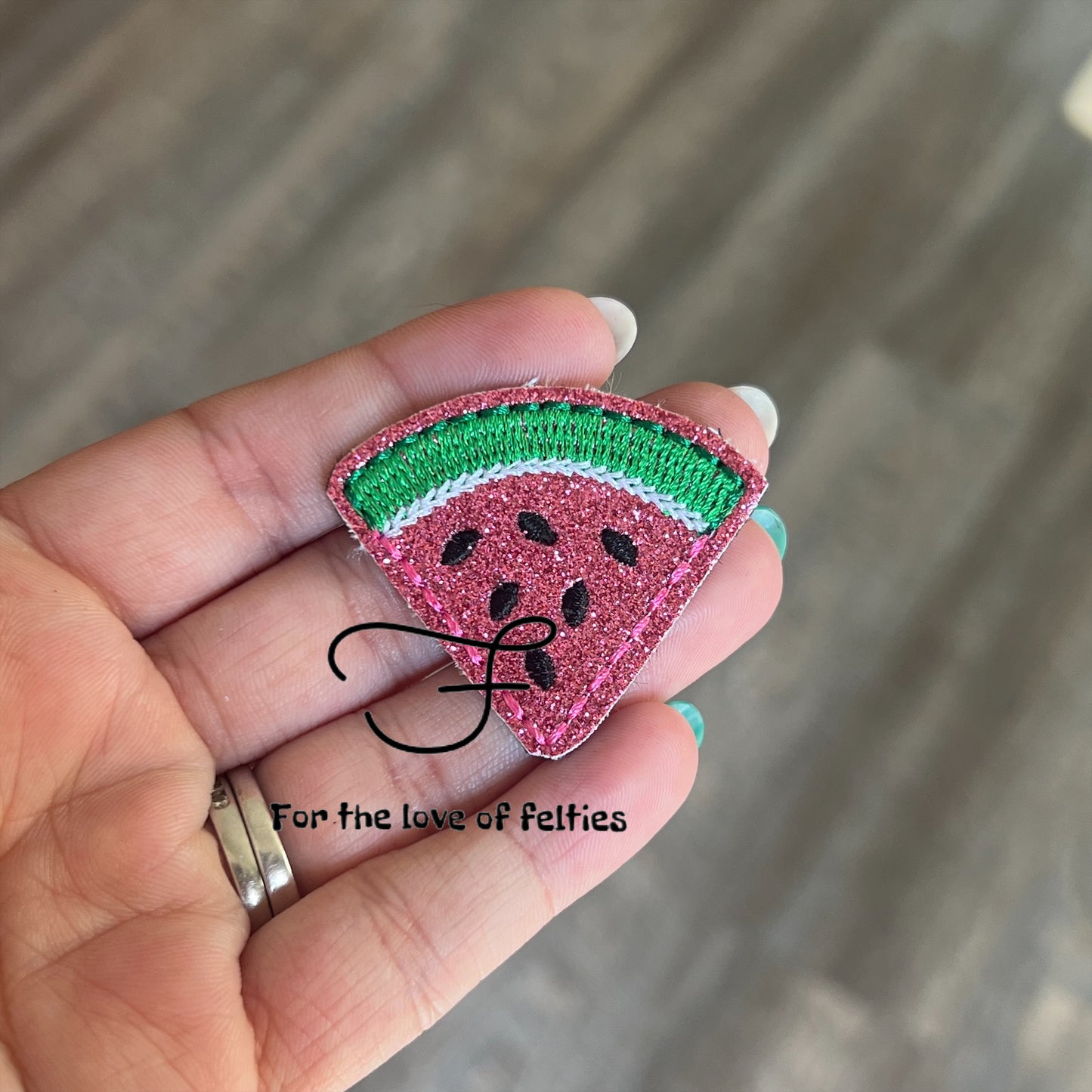 Watermelon Wedge Feltie