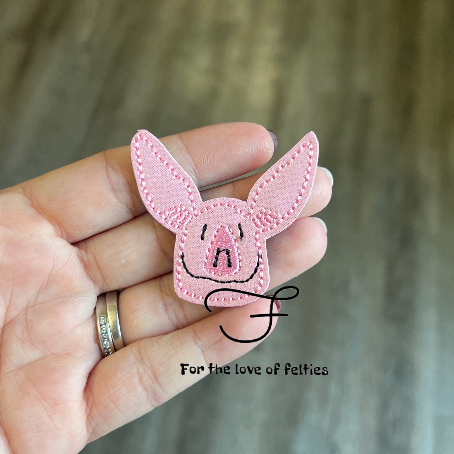 Story Book Girl Pig Feltie