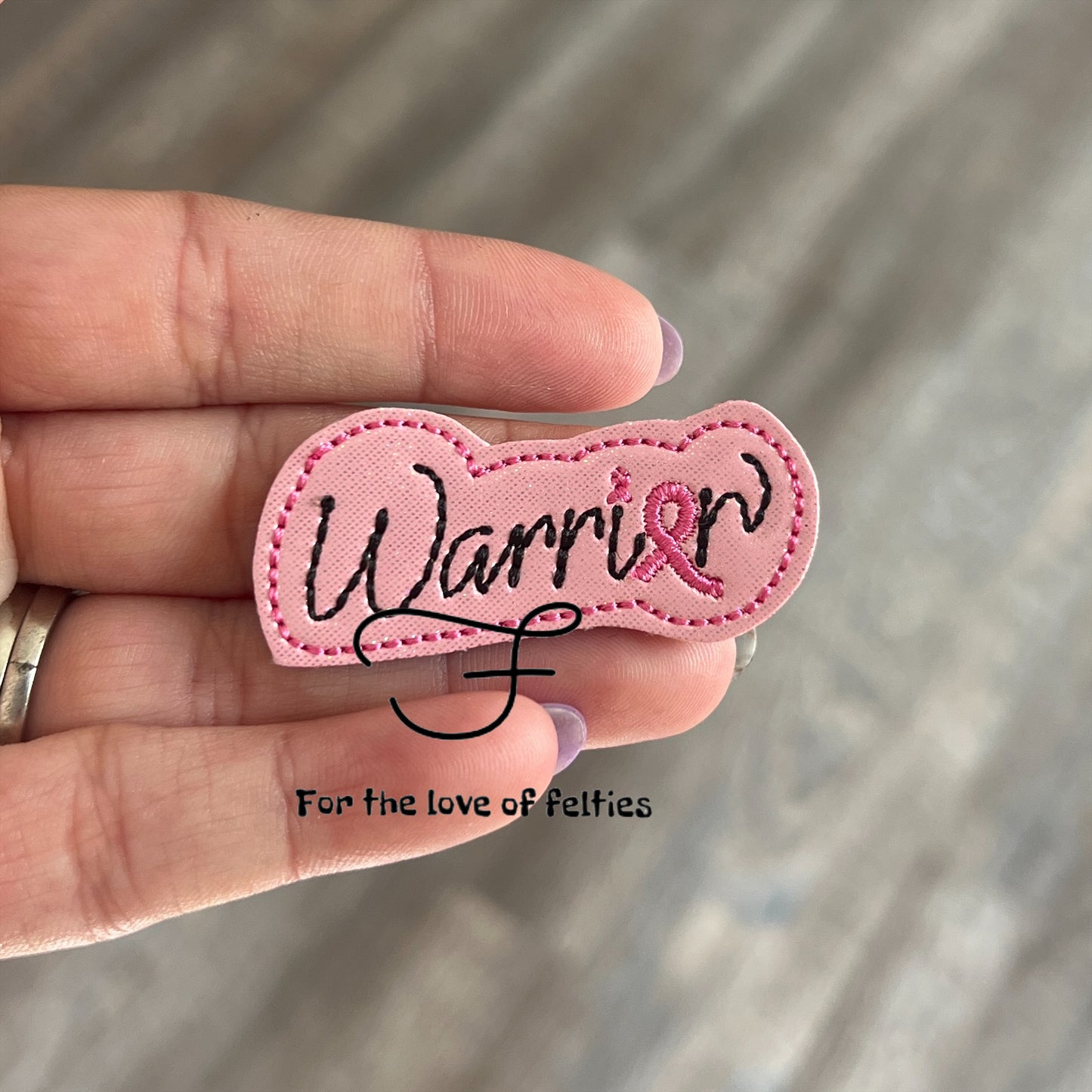 Pink Warrior Feltie