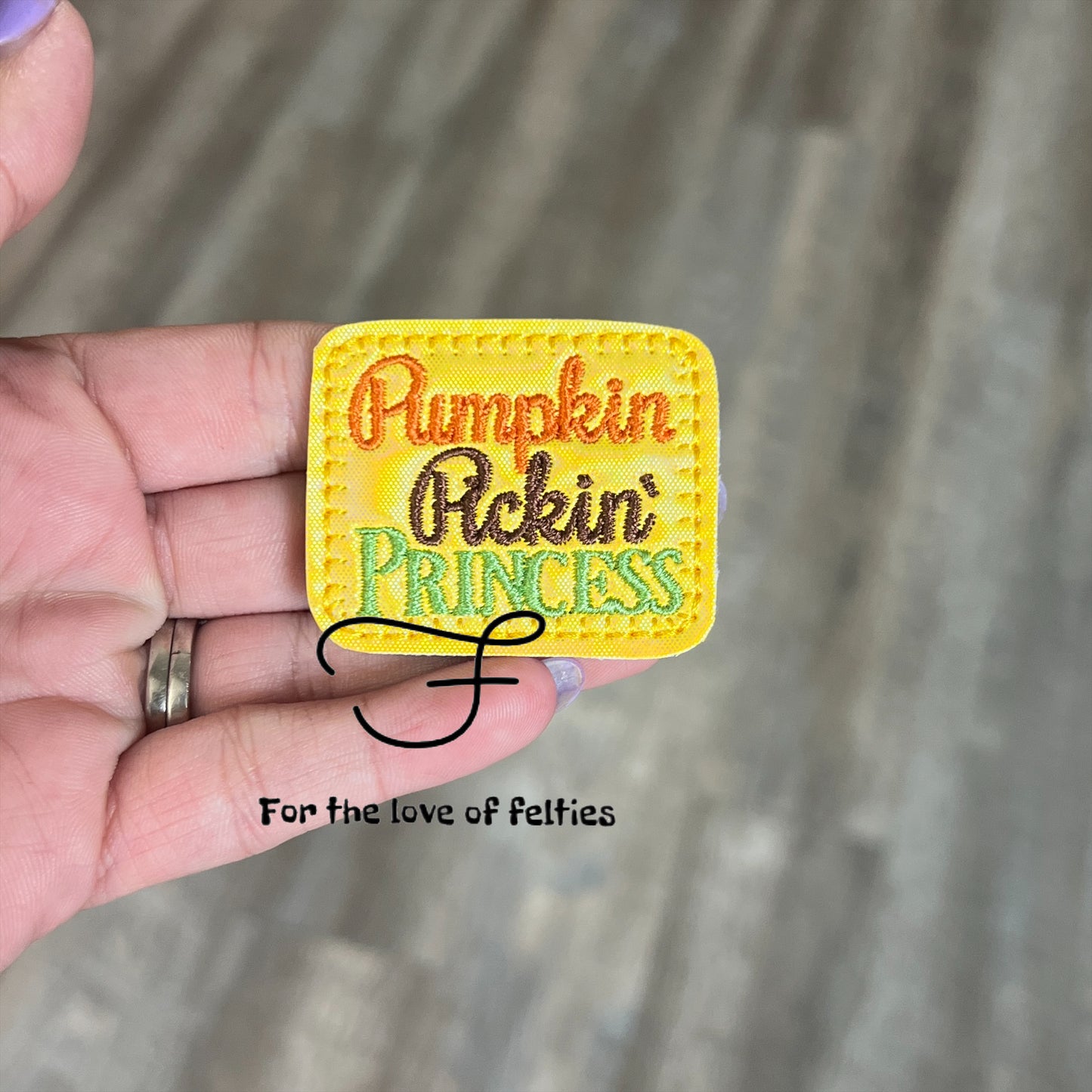 Pumpkin Pickin’ Princess Feltie