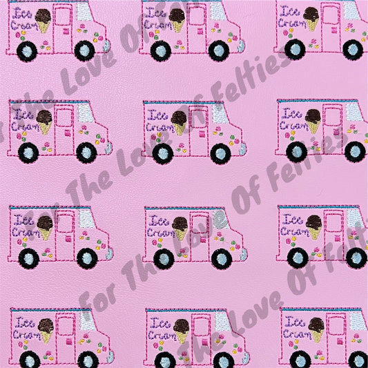 Pink Ice Cream Truck Feltie