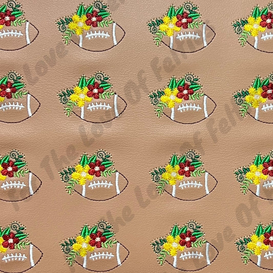 Floral Football Feltie
