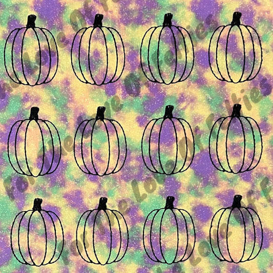 Limited Light Multi Colored Pumpkin Feltie