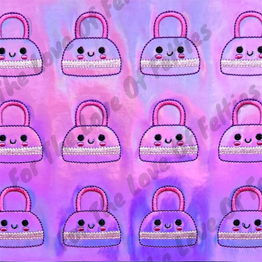 Purple Halo Purse Feltie