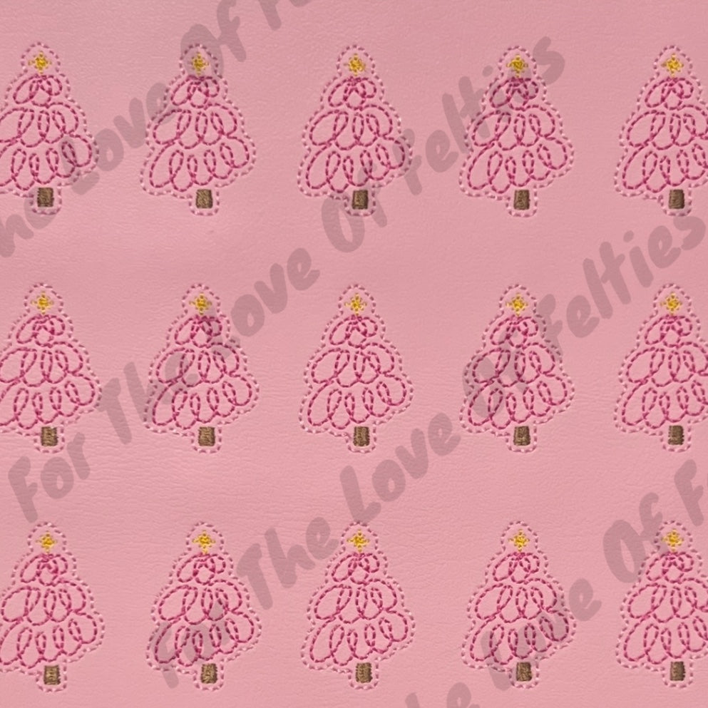 Pink Swirl Christmas Tree Feltie