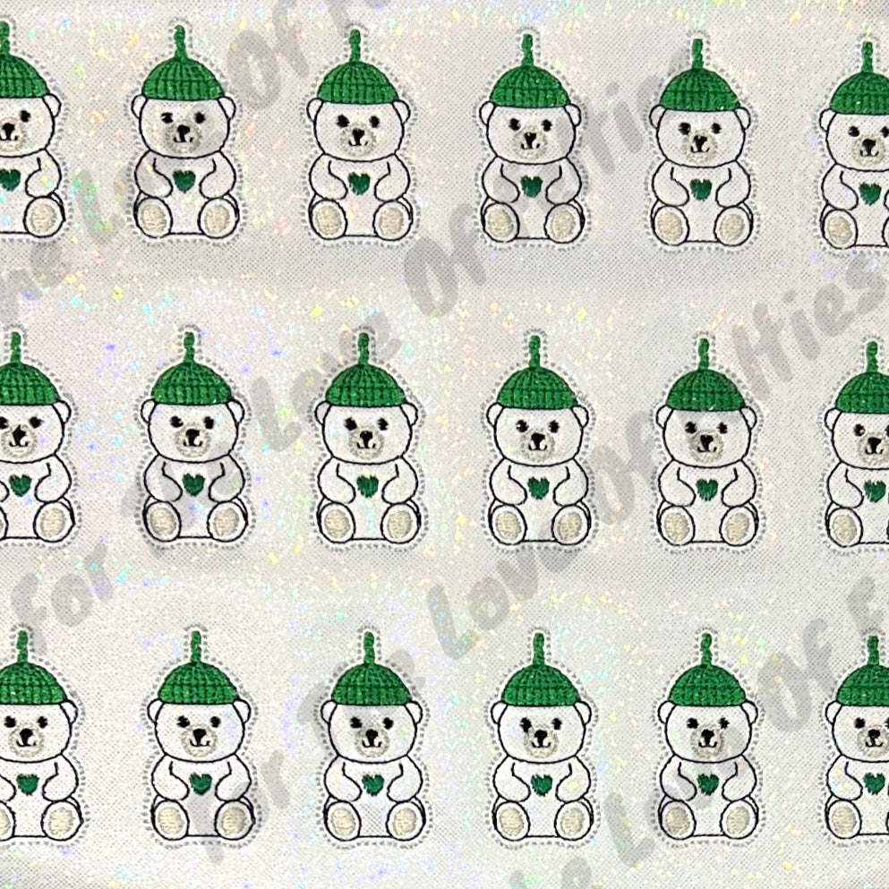 White Coffee Bear Cup Feltie