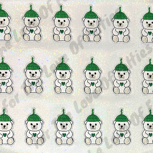 White Coffee Bear Cup Feltie