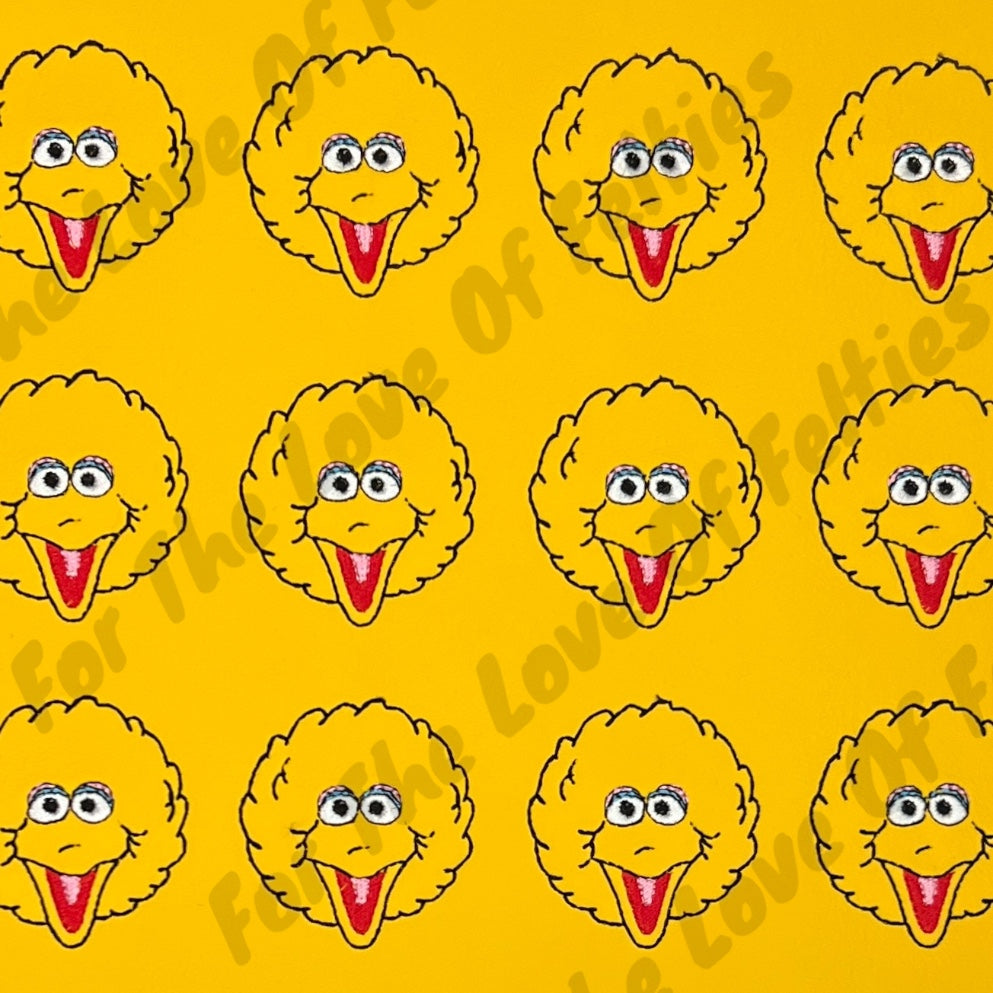Yellow Matte Giant Bird Feltie