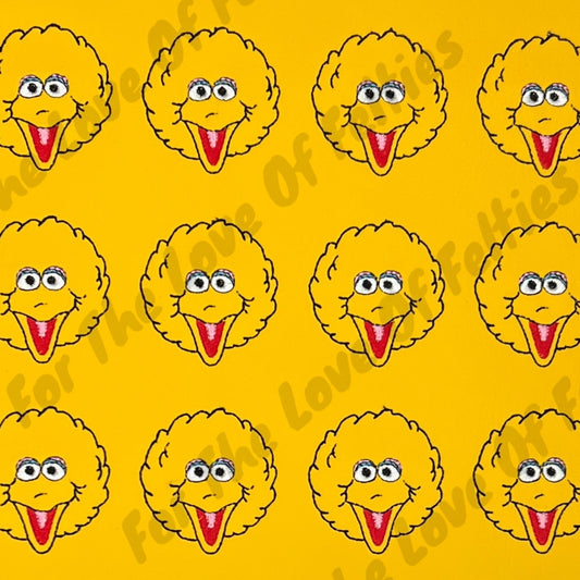 Yellow Matte Giant Bird Feltie