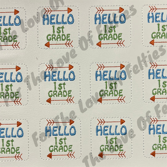 Hello 1st Grade With Arrow