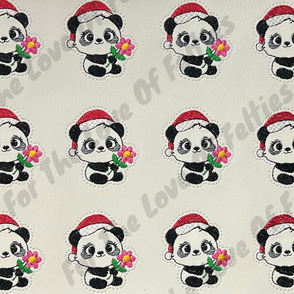 Santa Panda Feltie