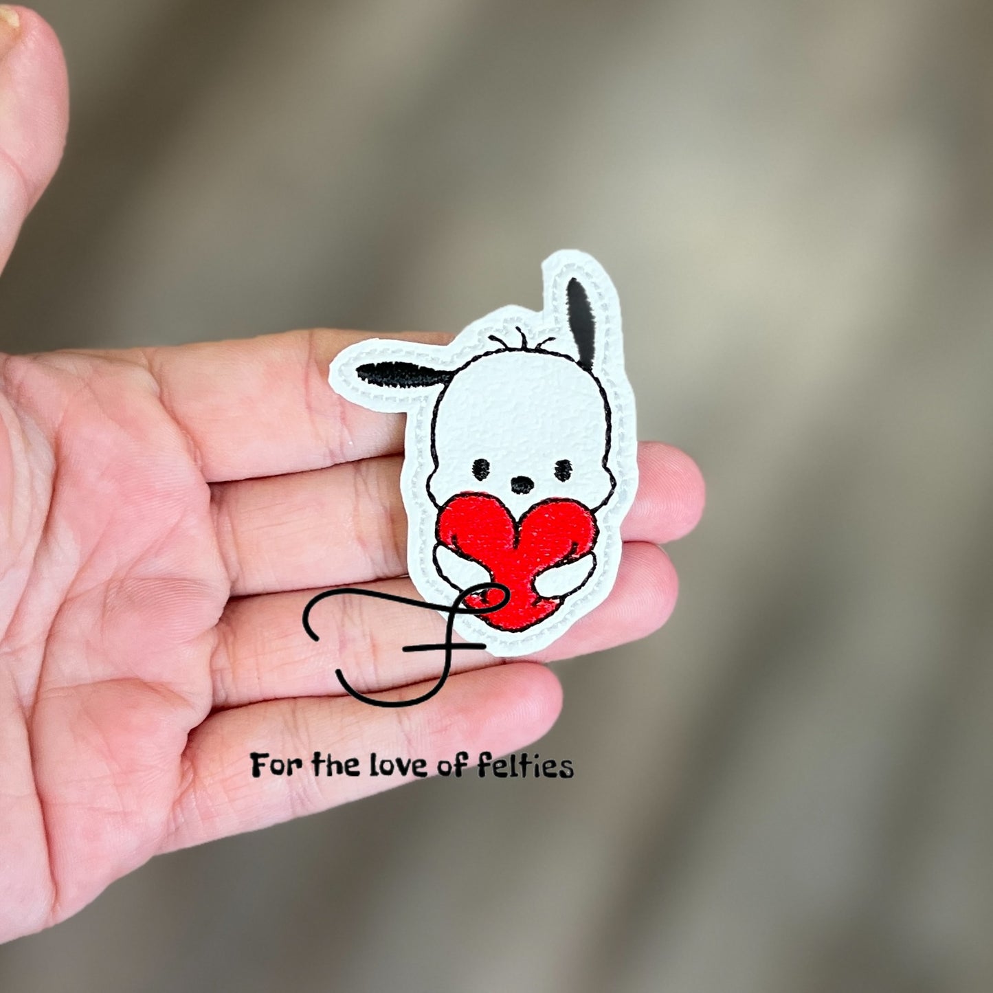 Pochacco Pocket Hug Feltie