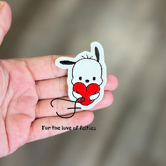 Pochacco Pocket Hug Feltie
