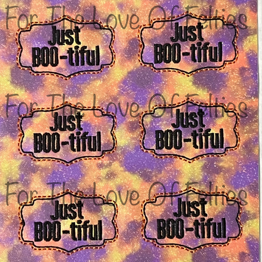 Limited Just Boo-tiful Feltie Snap Clip Cover