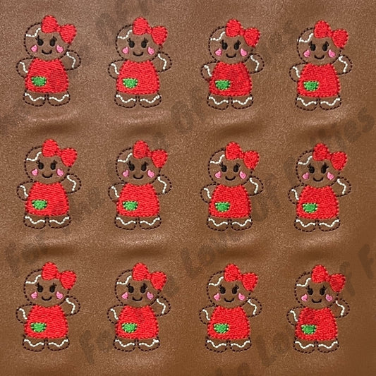 Christmas Ginger Girl Feltie